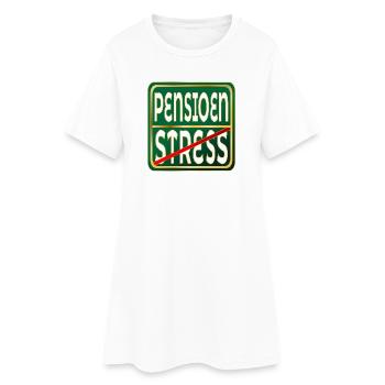 RETIREMENT STRESS WORK - Women’s T-Shirt Dress - white - Front