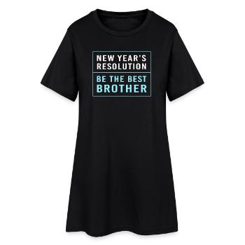 Gender Reveal Silvester - Frauen T-Shirt-Kleid - Schwarz - Vorne