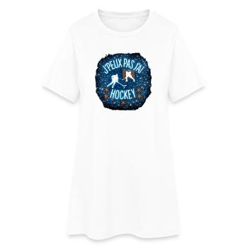 J'peux pas j'ai hockey - Robe T-shirt Femme - blanc - Devant
