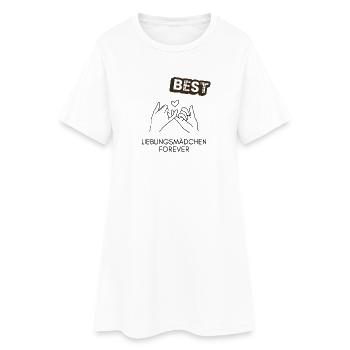 Meilleure fille préférée de tous les temps - Loving Design - Robe T-shirt Femme - blanc - Devant