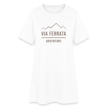 Via Ferrata Adventure - Women’s T-Shirt Dress - white - Front