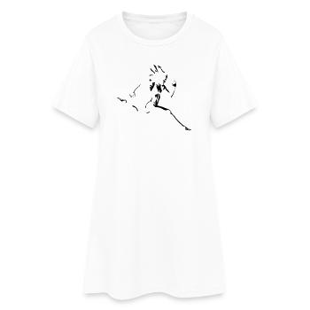 coureur - Robe T-shirt Femme - blanc - Devant