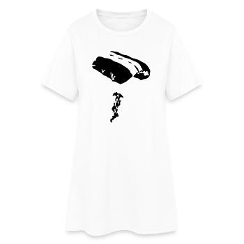 parachute - Robe T-shirt Femme - blanc - Devant