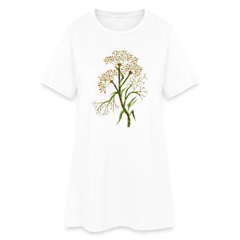 Flowers - Women’s T-Shirt Dress - white - Front