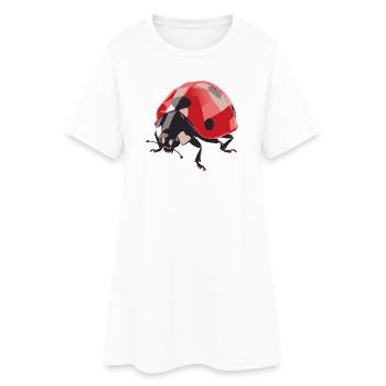 Coccinelle4 - Robe T-shirt Femme - blanc - Devant