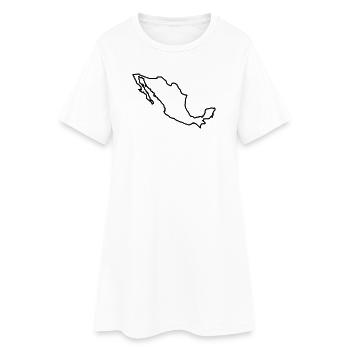 Mexico Outline - Women’s T-Shirt Dress - white - Front