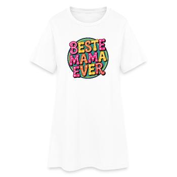 Best Mama Ever Retro Typography - Women’s T-Shirt Dress - white - Front