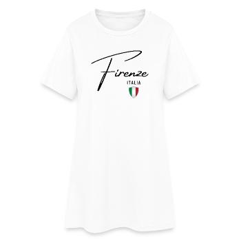 Florenz, Italien, elegantes Design von Florenz - Frauen T-Shirt-Kleid - Weiß - Vorne