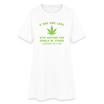 Green freedom and diversity - Women’s T-Shirt Dress - white - Front
