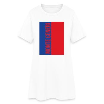 Monte Ceneri T-Shirt - Frauen T-Shirt-Kleid - Weiß - Vorne