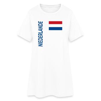 Maastricht - Frauen T-Shirt-Kleid - Weiß - Vorne