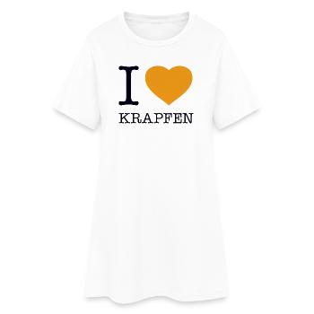 J’adore les beignets - Robe T-shirt Femme - blanc - Devant