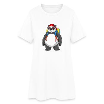 Sac à dos Panda prêt pour la rentrée à l’école 2026 - Robe T-shirt Femme - blanc - Devant