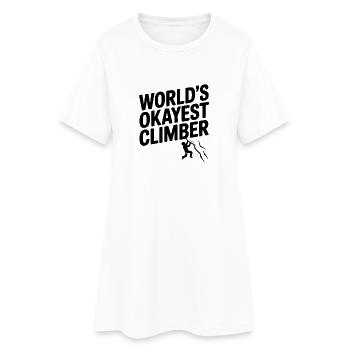 Le grimpeur le plus correct du monde - Robe T-shirt Femme - blanc - Devant