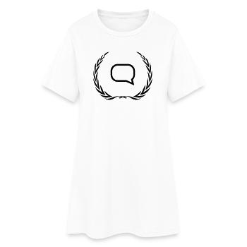 Couronne de bulles - Robe T-shirt Femme - blanc - Devant