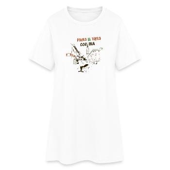 Pasta la Vista - Cortina - Robe T-shirt Femme - blanc - Devant