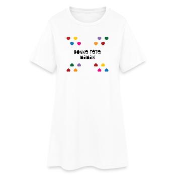 Bonne Fête Maman - Fête des Mères - Robe T-shirt Femme - blanc - Devant