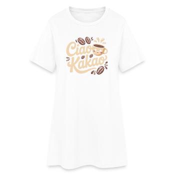 Ciao Cacao Chocolat chaud Chocolat chaud Au revoir - Robe T-shirt Femme - blanc - Devant