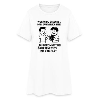 gruppenfoto hässlich witz lustig - Frauen T-Shirt-Kleid - Weiß - Vorne