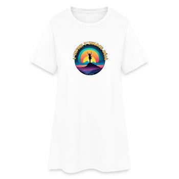 Unendlichkeit umarmt dich bereits - Frauen T-Shirt-Kleid - Weiß - Vorne