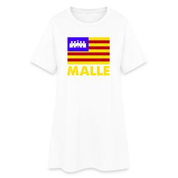 Kastellflagge MALLE Signatur - Frauen T-Shirt-Kleid - Weiß - Vorne