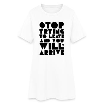 Citation de Lao Tseu - Robe T-shirt Femme - blanc - Devant