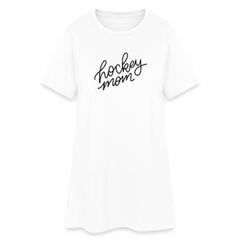 Hockey Mom Script Logo - Robe T-shirt Femme - blanc - Devant