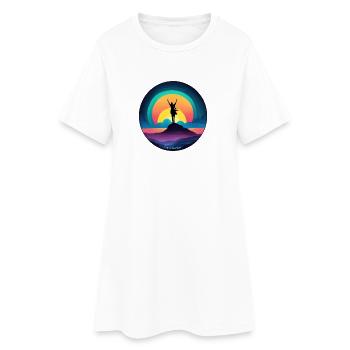 Sérénité au soleil levant - Robe T-shirt Femme - blanc - Devant