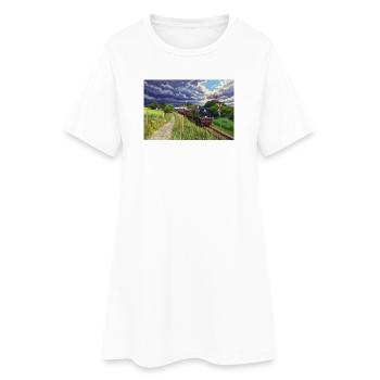Heritage Express à Green Valley - Robe T-shirt Femme - blanc - Devant