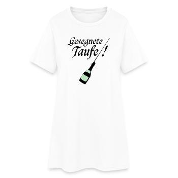 Taufe - Frauen T-Shirt-Kleid - Weiß - Vorne