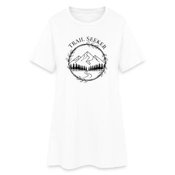 Trail Seeker – Nature Trail Edition - Women’s T-Shirt Dress - white - Front