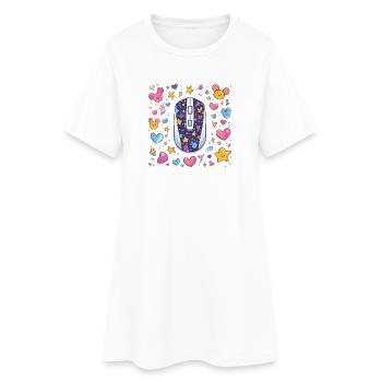 Souris Kawaii Star Magic - Robe T-shirt Femme - blanc - Devant