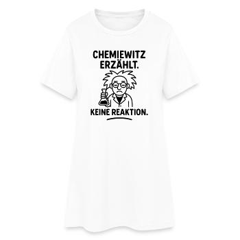 Blague chimique, pas de réaction - Robe T-shirt Femme - blanc - Devant