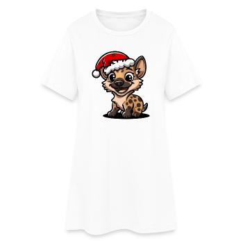 Noël de la hyène - Robe T-shirt Femme - blanc - Devant