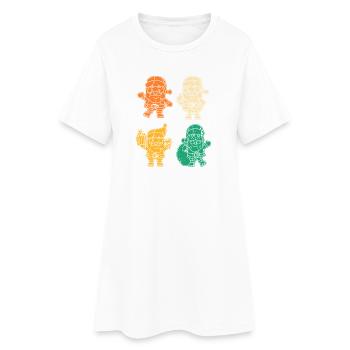Père Noël Noël - Robe T-shirt Femme - blanc - Devant