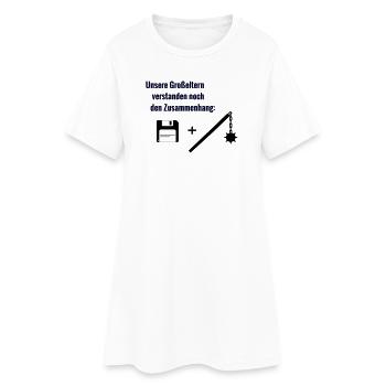 Context - Women’s T-Shirt Dress - white - Front