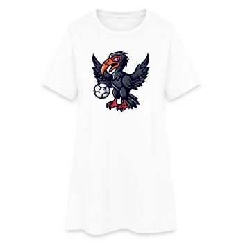 Héros de la boule de corbeau flèche - Robe T-shirt Femme - blanc - Devant