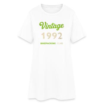 Année de naissance rétro du Bikepacking Club 1992 - Robe T-shirt Femme - blanc - Devant