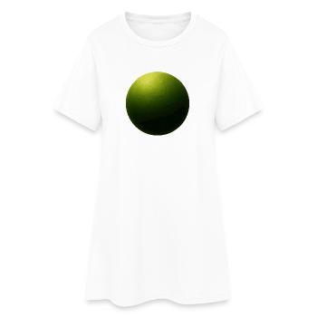 Boule Émeraude Ombre Lumière - Robe T-shirt Femme - blanc - Devant