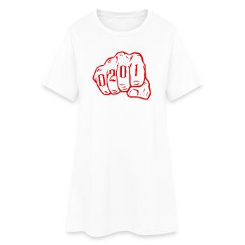 Ruhrpott Essen Vorwahl 0201 Hoodie - Frauen T-Shirt-Kleid - Weiß - Vorne