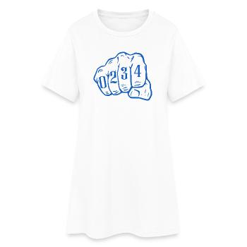 Bochum Design mit Vorwahl 0234 Ruhrpott Style - Frauen T-Shirt-Kleid - Weiß - Vorne