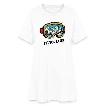 Ski You Later – des lunettes de ski conçues pour les skieurs - Robe T-shirt Femme - blanc - Devant