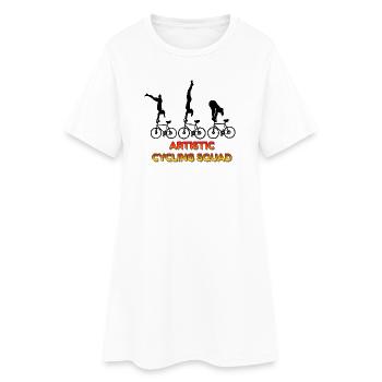 Équipe de cascades acrobatiques de l’équipe Acrobatique Équipe Art Fun - Robe T-shirt Femme - blanc - Devant