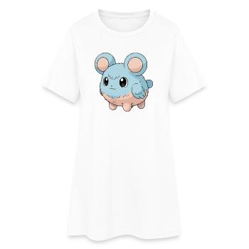 Fuwamaru - Women’s T-Shirt Dress - white - Front