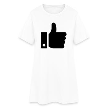 Comme la main, le symbole ok - Robe T-shirt Femme - blanc - Devant