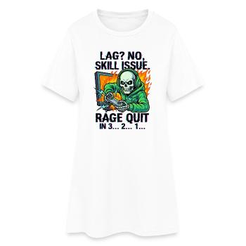 Était? Non, question de compétence. - Robe T-shirt Femme - blanc - Devant