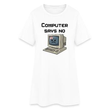 Retro Computer 404 Error - Women’s T-Shirt Dress - white - Front