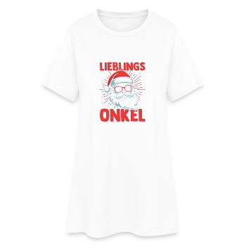 Père Noël Oncle Noël - Robe T-shirt Femme - blanc - Devant