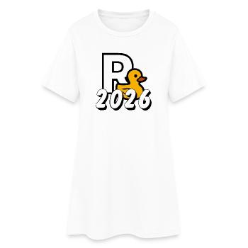 Pension 2026, R Duck 2026 - Robe T-shirt Femme - blanc - Devant