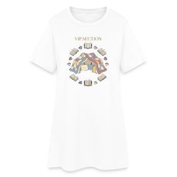 VIP Section Kissenburg - Women’s T-Shirt Dress - white - Front